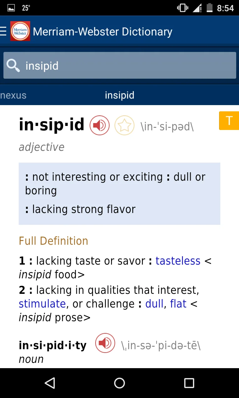 merriam webster android screen1