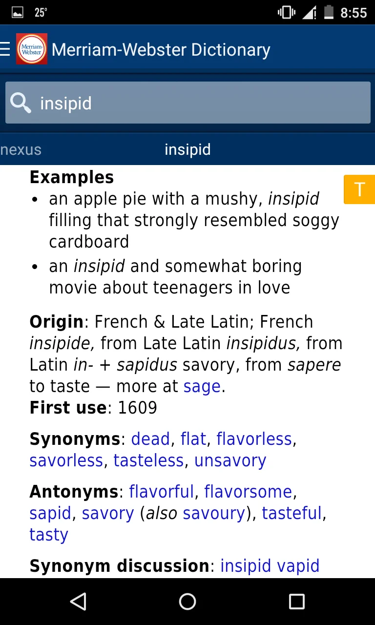 merriam webster android screen2