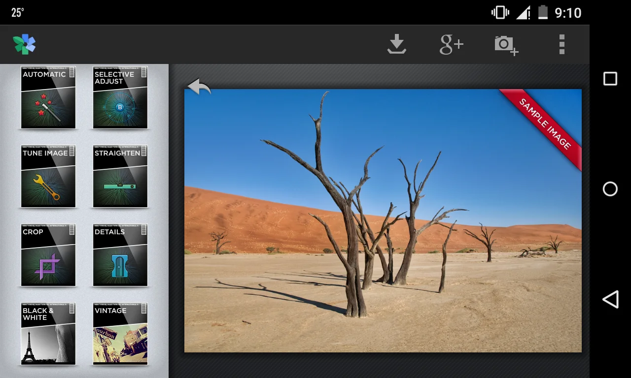 snapseed ui