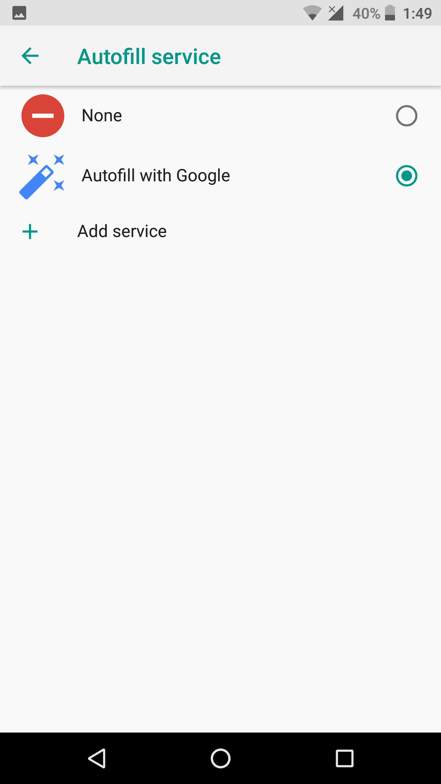 Autofill by Google in Oreo