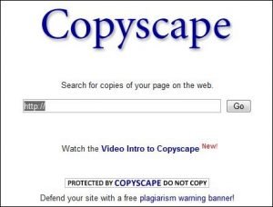 copyscape homescreen preview
