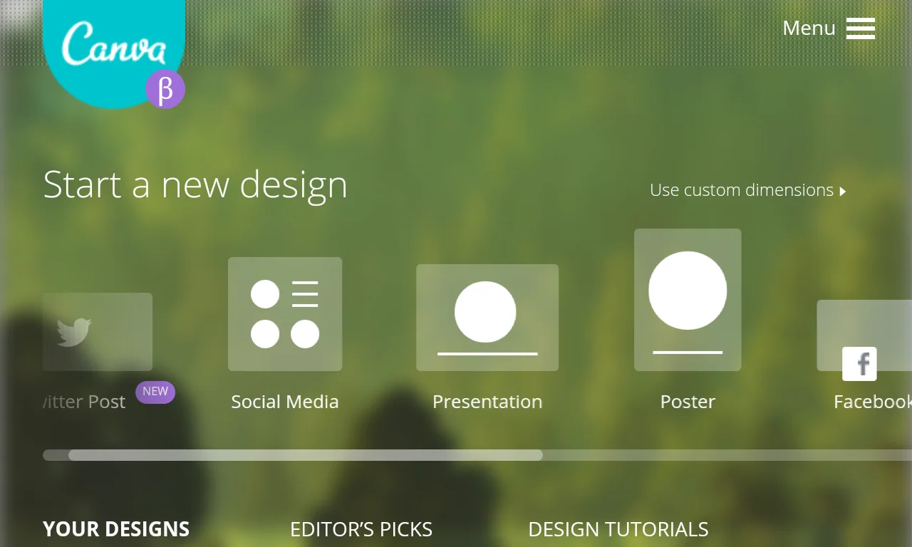 canva design options