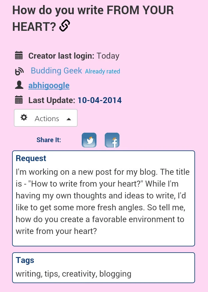 myblogu project - screenshot