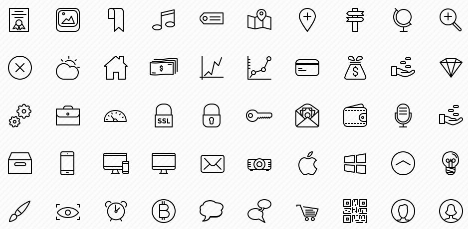 sketch icon set