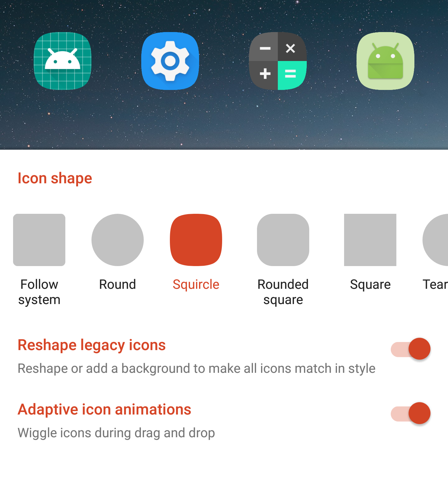 nova launcher set icon color in folder