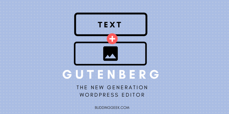 Gutenberg WordPress - Featured Image Budding Geek