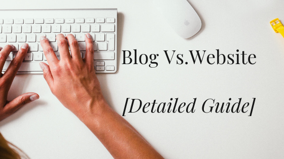 Blog vs. website - Featured image