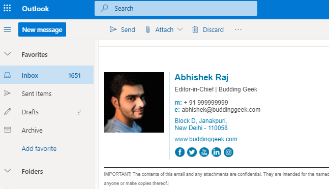 add a picture to your email signature microsoft outlook