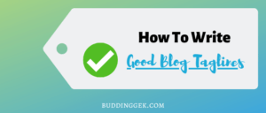 How To Write Good Blog Taglines? 5 Best Tips & Examples