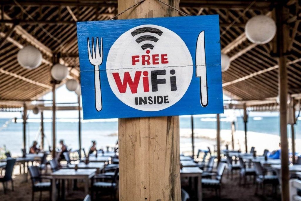 Use a public WiFi to send anonymous email