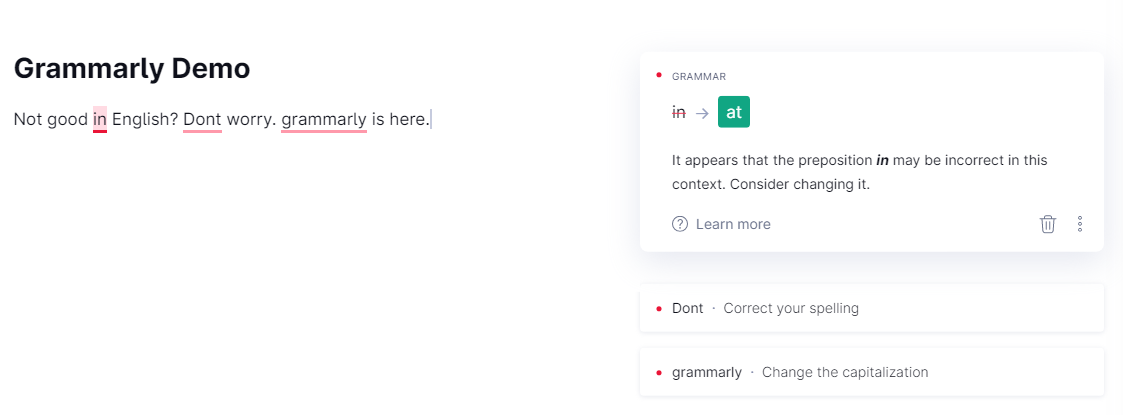 grammarly proofreading free