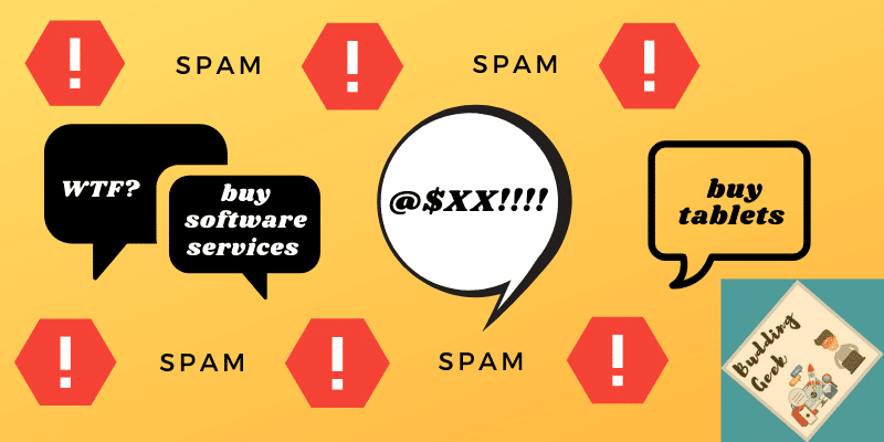 spam comments on wordpress - graphic representation