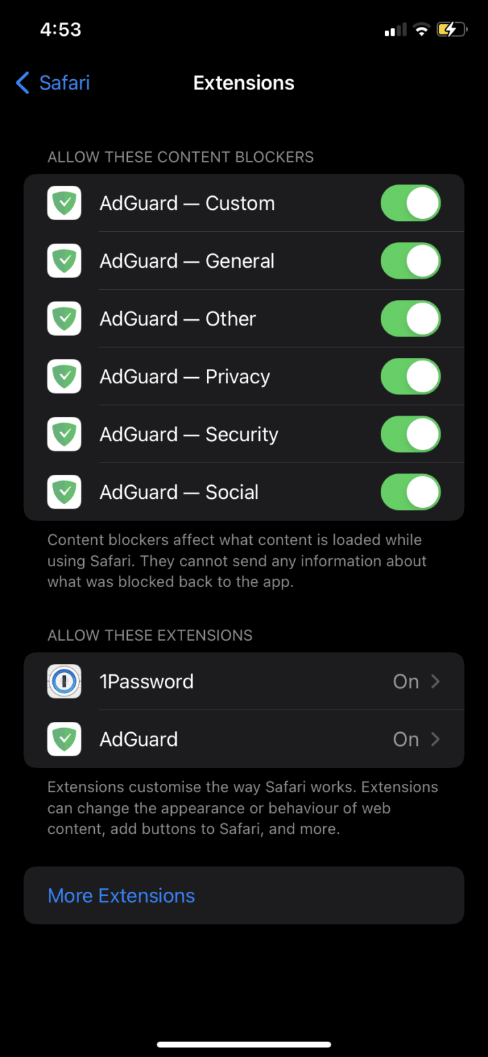 how to disable adguard on iphone