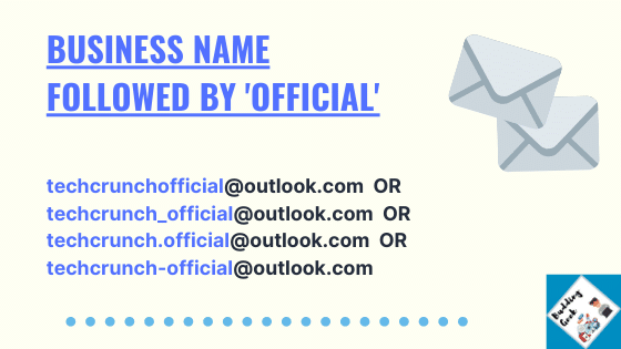 Suffixing official word for good business email names
