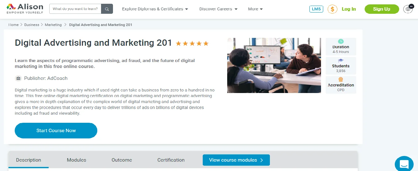 Alison - Digital Advertising and Marketing 201