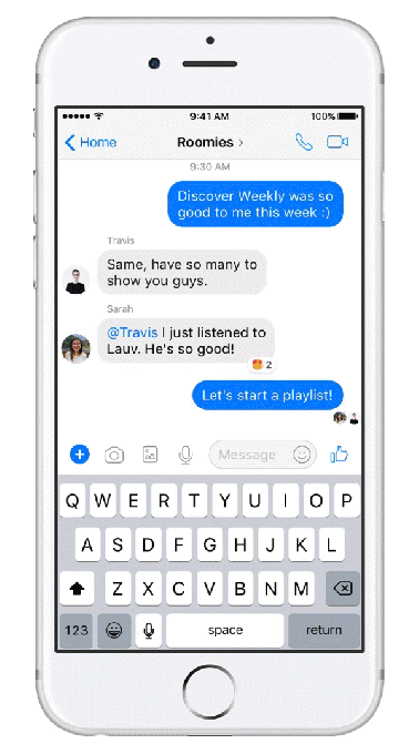 Spotify's Messenger Bot helps discover and share music