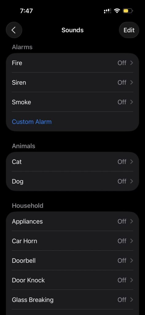 Setting preferred sound recognition on your iPhone
